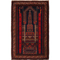 Afghan Artisan Prayer Rug 4.9x3.2 ft