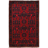 Handmade Afghan Prayer Piece 4.6x2.9 ft