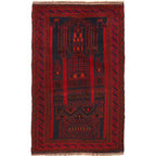 Prayer Mat Afghan Craft 4.7x2.8 ft