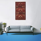 Prayer Rug Cultural Afghan 4.7x2.6 ft