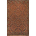 Handwoven Overdyed Turkish Style Carpet 4.6x2.9ft