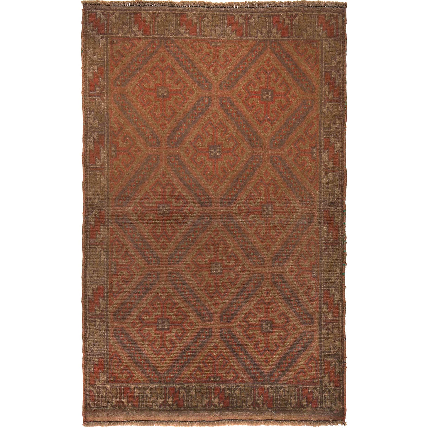 Handwoven Overdyed Turkish Style Carpet 4.6x2.9ft