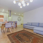 Handmade Overdyed Tribal Vintage Rug 4.6x2.6ft