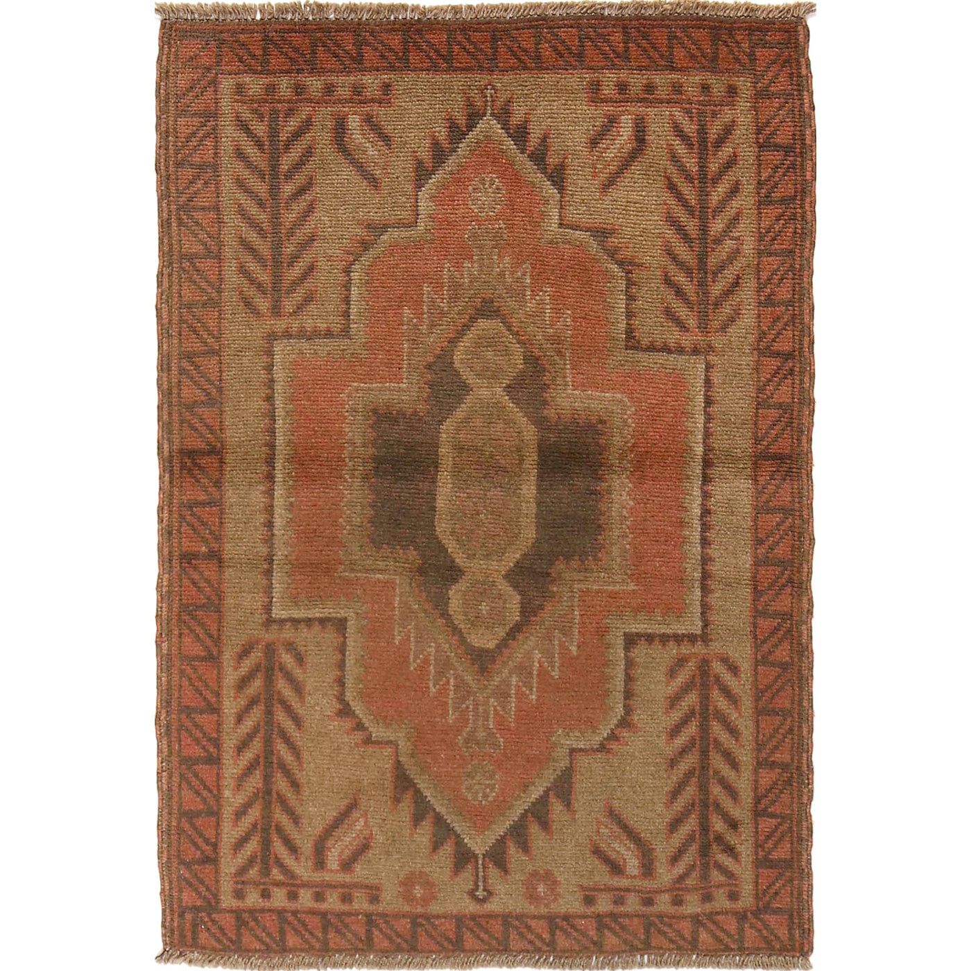 Luxury Overdyed Persian Style Carpet 4.6x2.6ft
