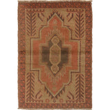 Luxury Overdyed Persian Style Carpet 4.6x2.6ft