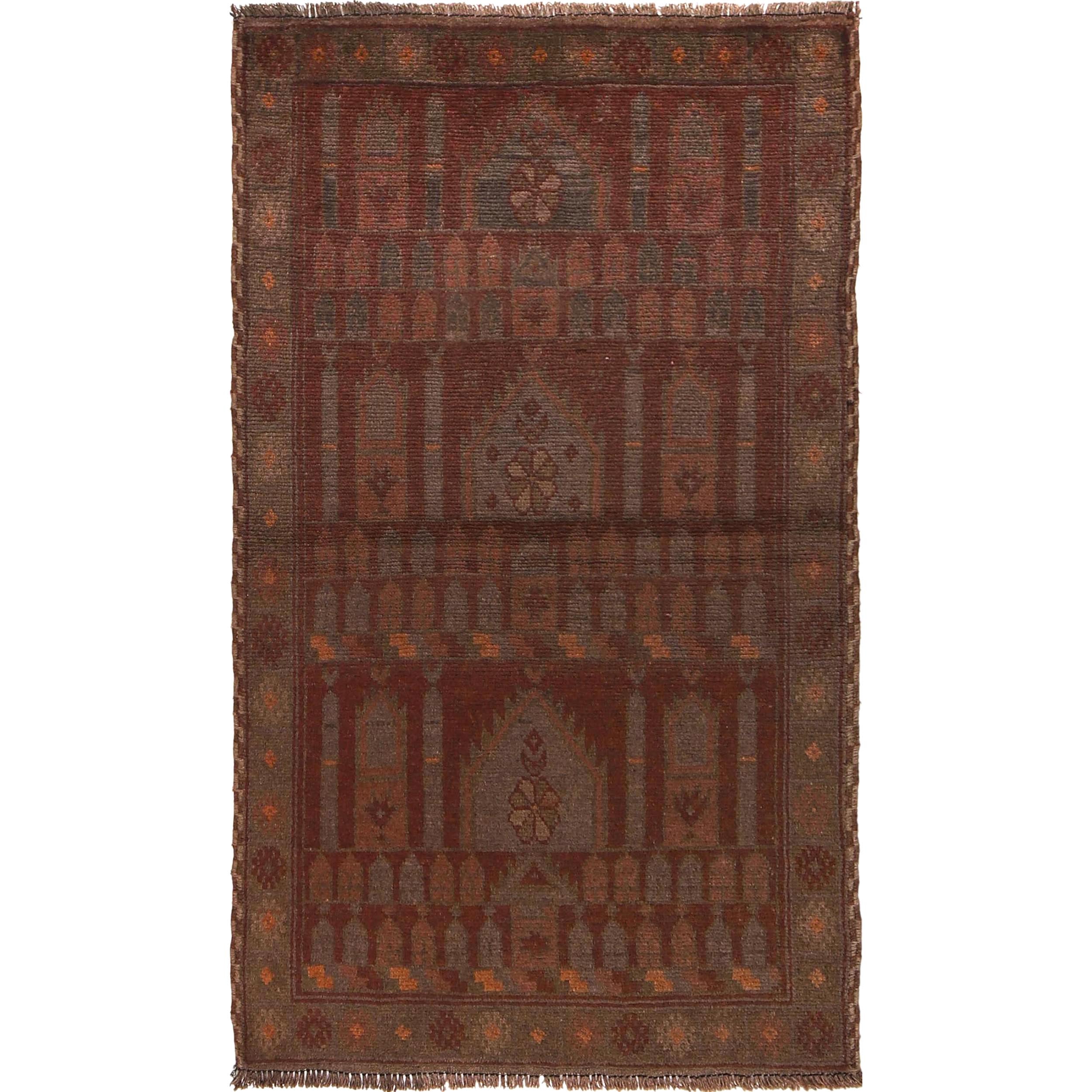 Unique Overdyed Boho Area Rug 4.7x2.6ft