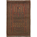 Artistic Overdyed Wool Area Rug 4.6x2.9 ft