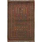 Artistic Overdyed Wool Area Rug 4.6x2.9 ft