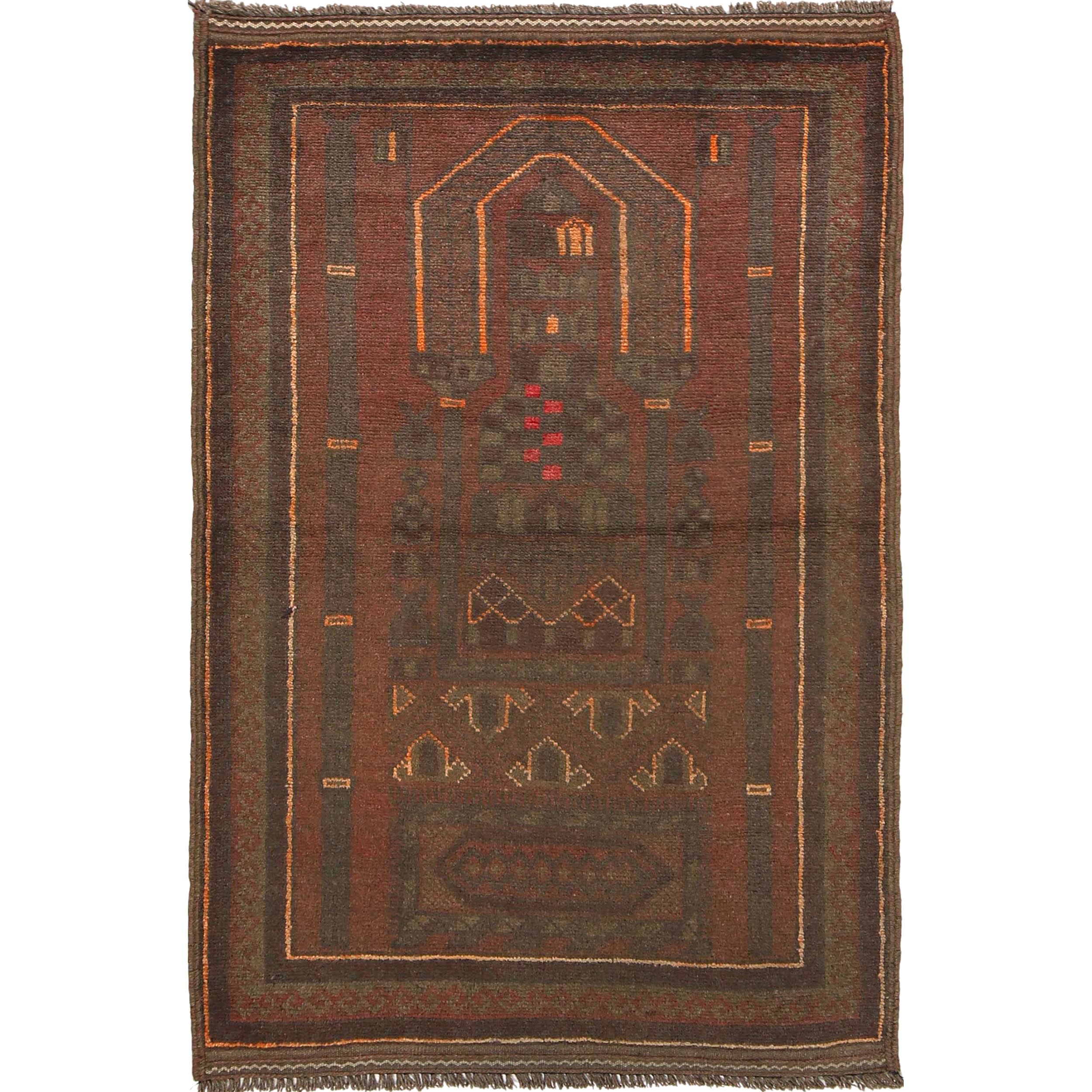 Artistic Overdyed Wool Area Rug 4.6x2.9 ft