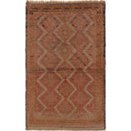 Traditional Overdyed Vintage Carpet 4.6x2.9 ft