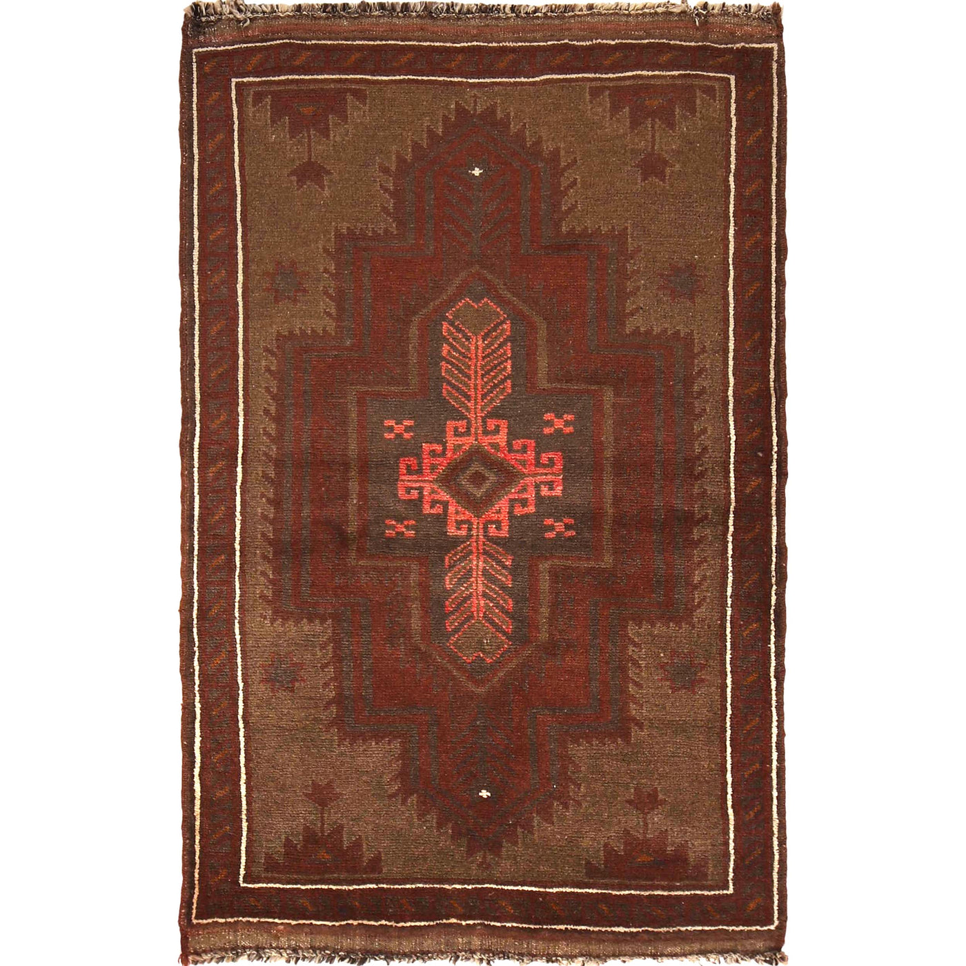 Elegant Overdyed Handmade Rug 4.6x3 ft