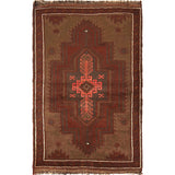 Elegant Overdyed Handmade Rug 4.6x3 ft