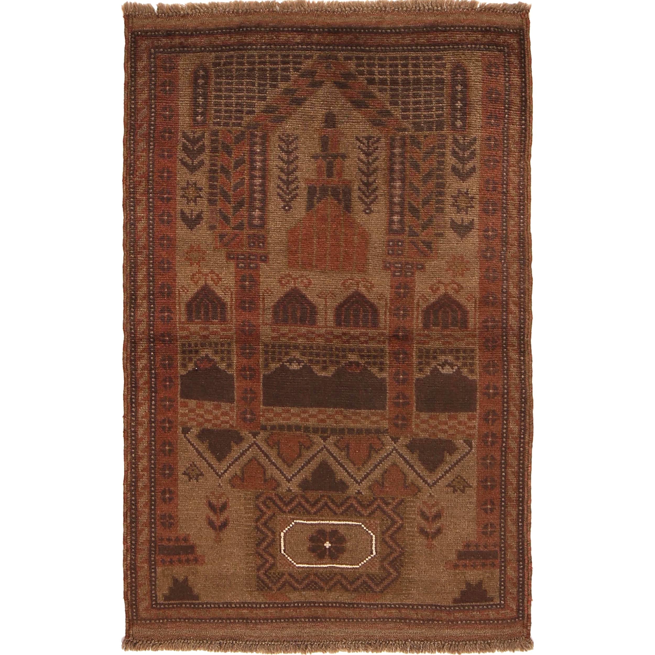 Premium Quality Overdyed Wool Carpet 4.4x2.8 ft