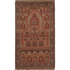 Handwoven Vintage Overdyed Area Rug 4.7x2.7 ft