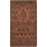 Handwoven Vintage Overdyed Area Rug 4.7x2.7 ft