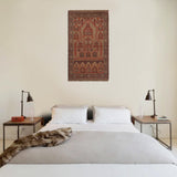 Handwoven Vintage Overdyed Area Rug 4.7x2.7 ft