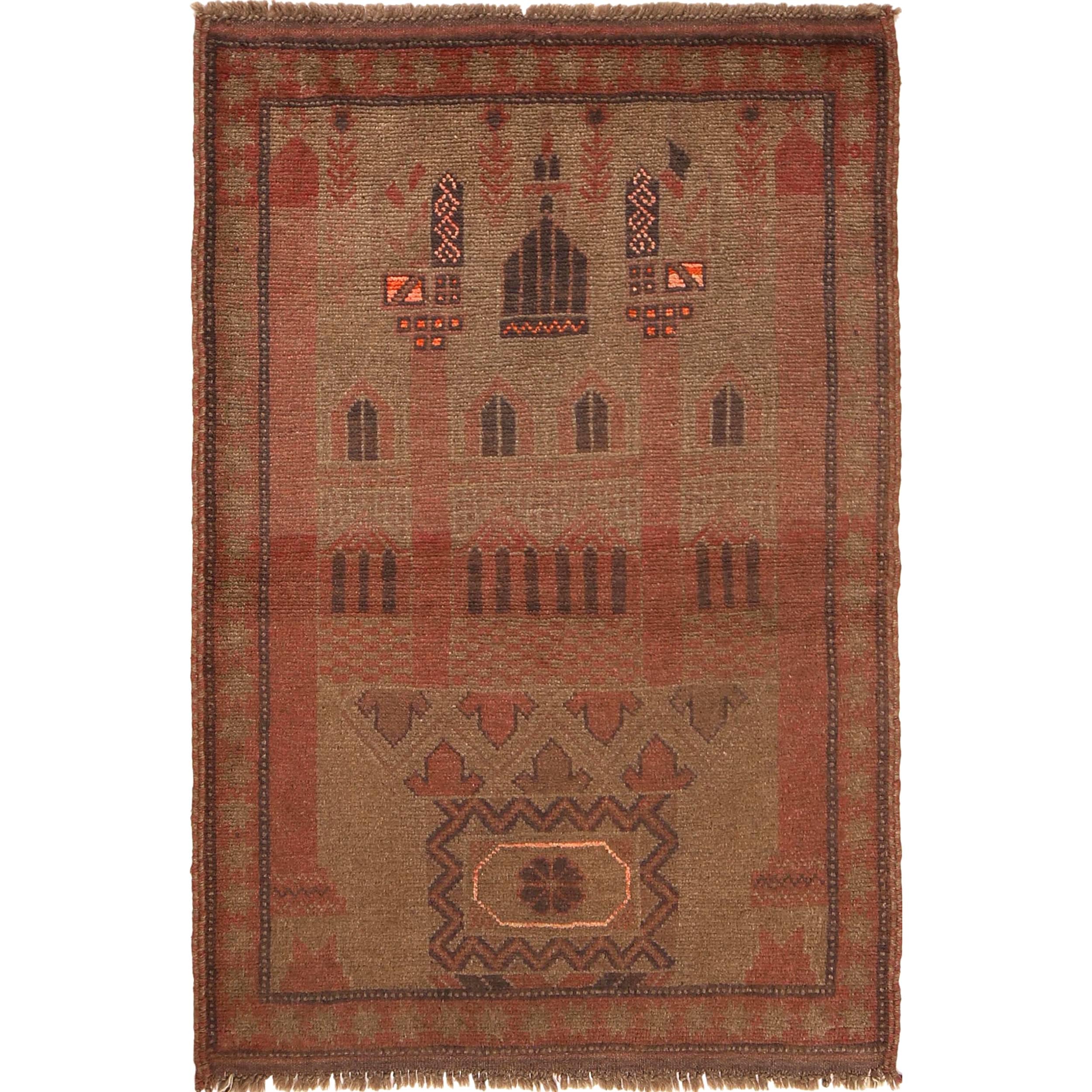 Handmade Colorful Overdyed Carpet 4.4x3 ft