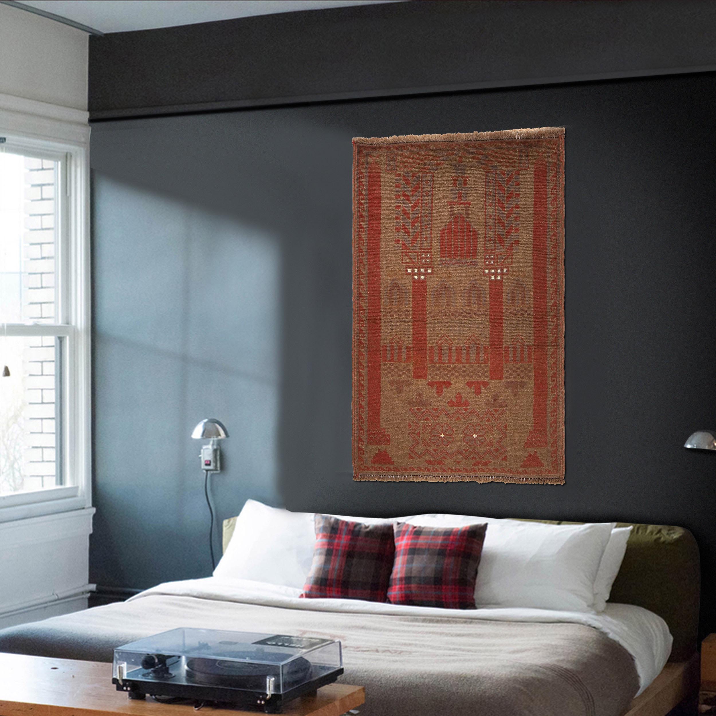 Premium Handmade Overdyed Area Rug 4.2x2.6 ft