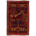 Handcrafted Afghan Prayer Mat Work 4.6x3 ft