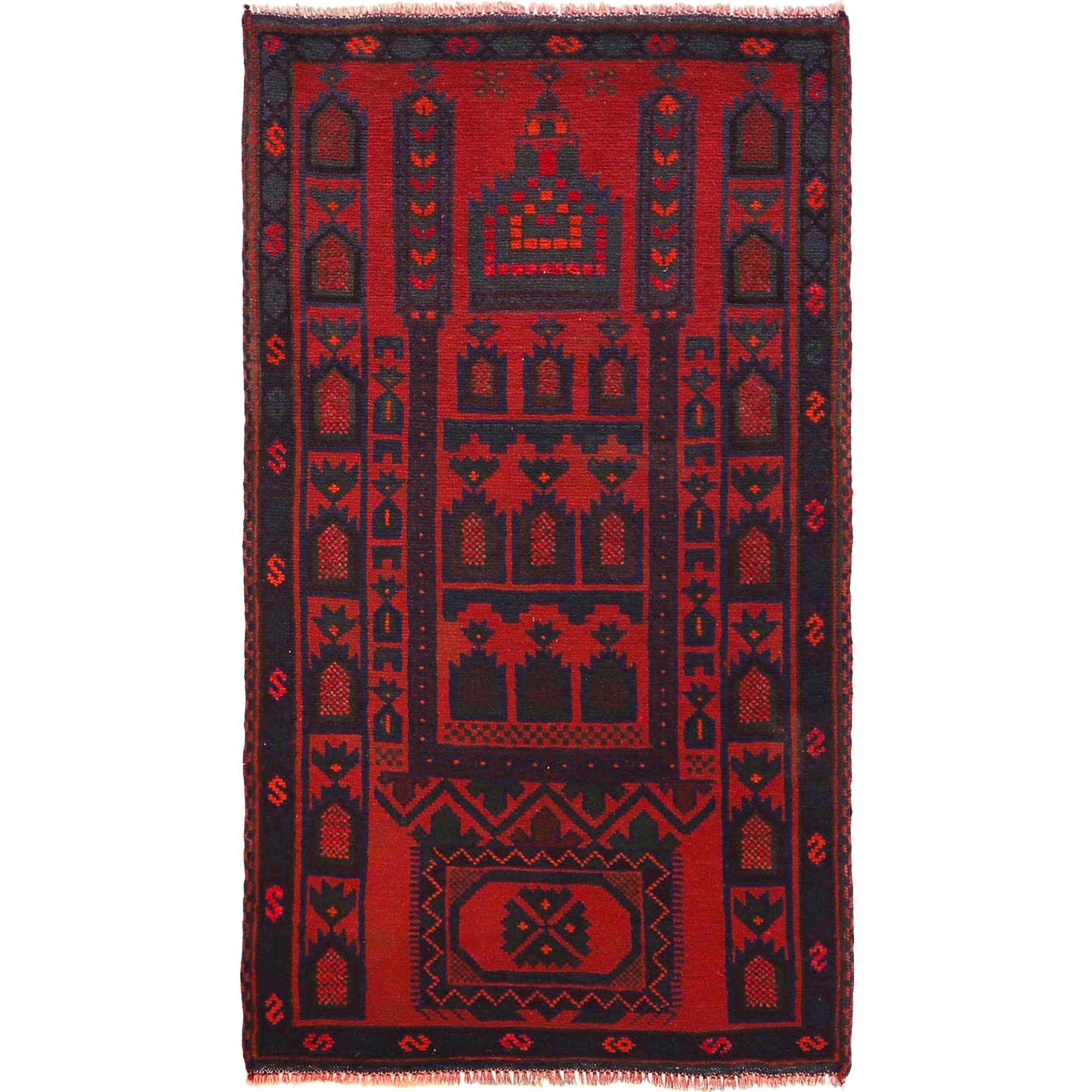 Afghan Culture Prayer Mat 4.7x2.6 ft