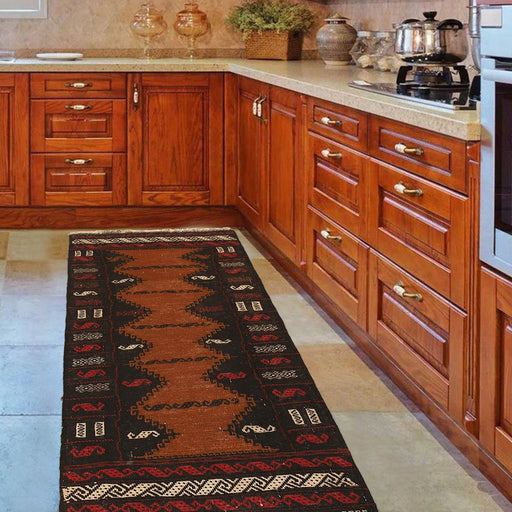 Modern Kilim Rug, Hand-Knotted Rug, 