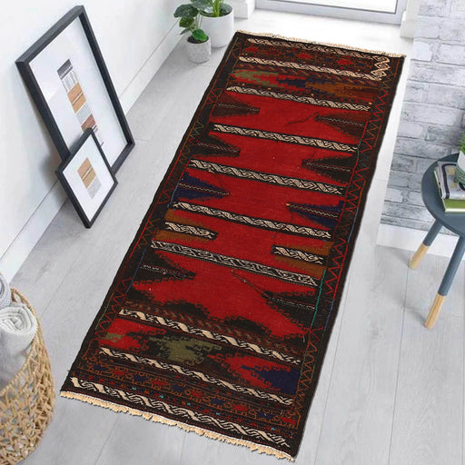 Modern Kilim Rug, Hand-Knotted Rug, 
