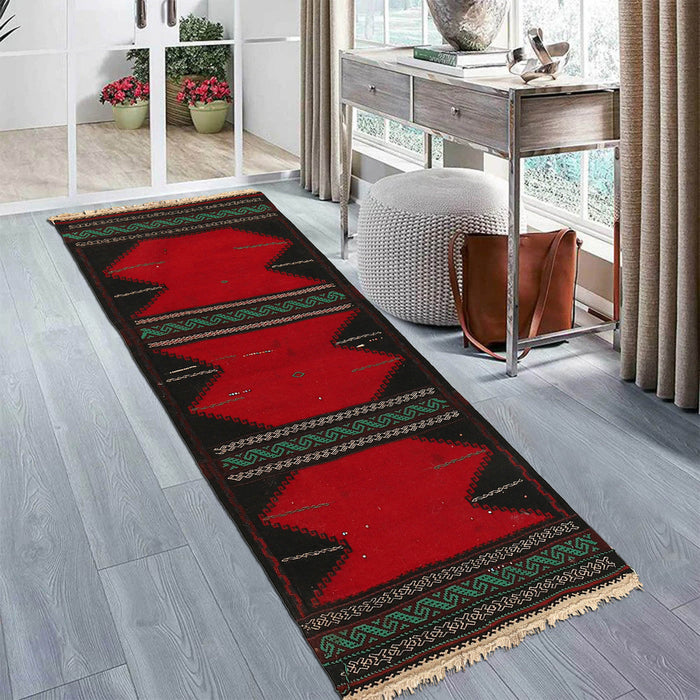 Modern Kilim Rug, Hand-Knotted Rug, 