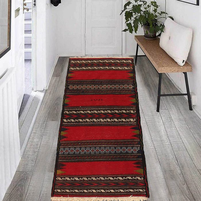 Modern Kilim Rug, Hand-Knotted Rug, 