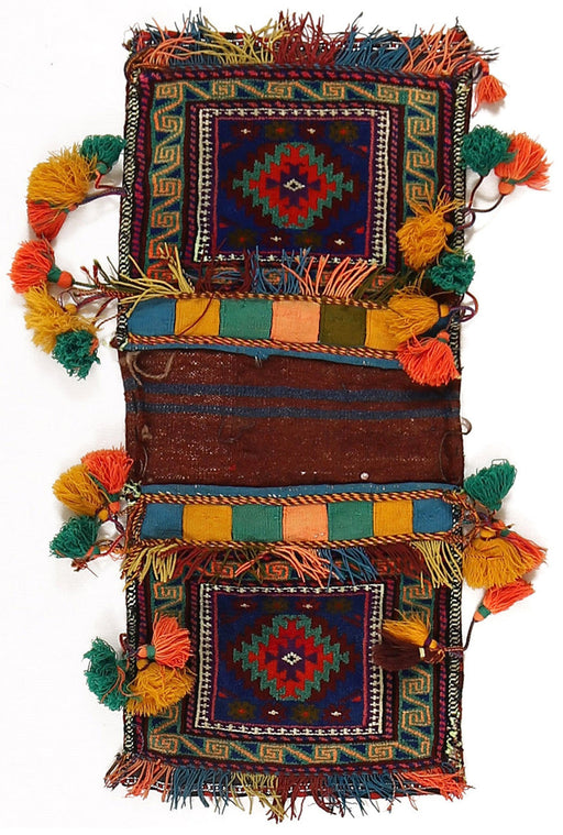  Pashtun, Saddle Bag, Rugs, Hand Knotted Saddle Bag,