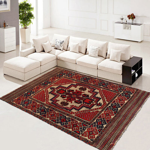 Handwoven rug, Balouch rug, Gul Barjasta, 