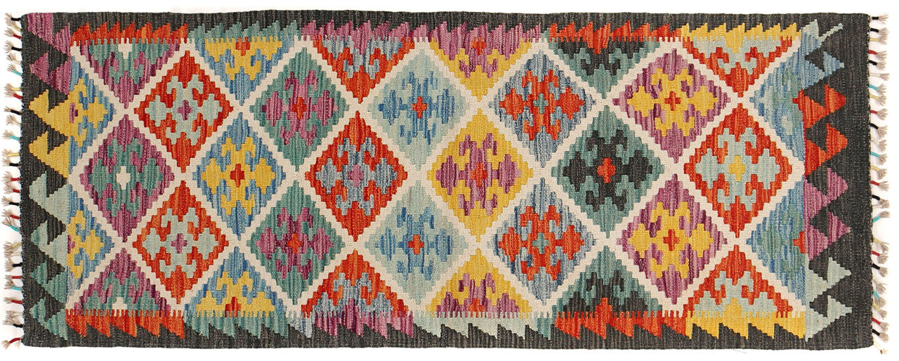 unique Afghan rugs, wool runner rugs for hallways, Afghan rug for elegant spaces, traditional wool runner