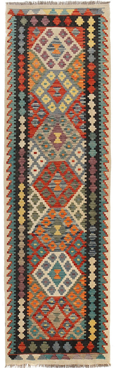 traditional wool rug, Afghan home decor, wool runner rug, 