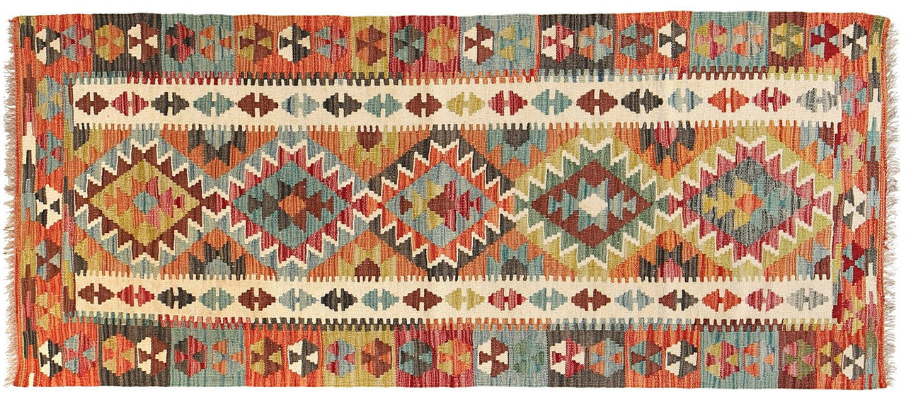 handcrafted tribal rug, Afghan runner rug, wool rug with tribal art, bohemian runner rug, durable