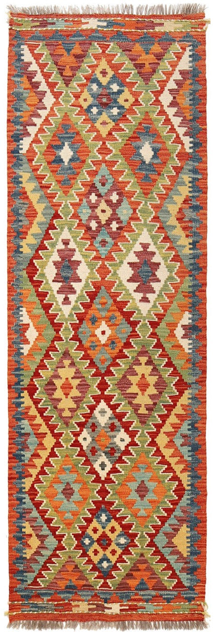 Runner rug, traditional Afghan rug, tribal pattern runner rug, handwoven wool runner, 
