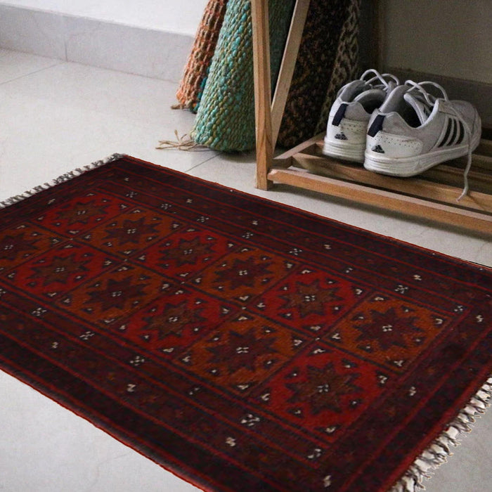 Afghan Soft Wool Entry Mat 2x1.2 ft
