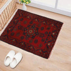Nomadic Handwoven Wool Floor Rug 1.8x1.4 ft