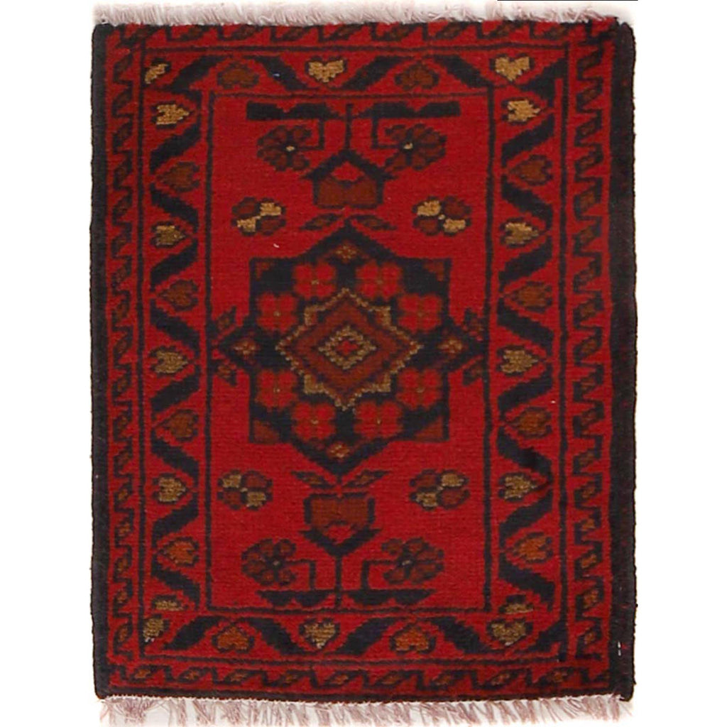 Afghan wool entry mat 1.9x1.3 ft