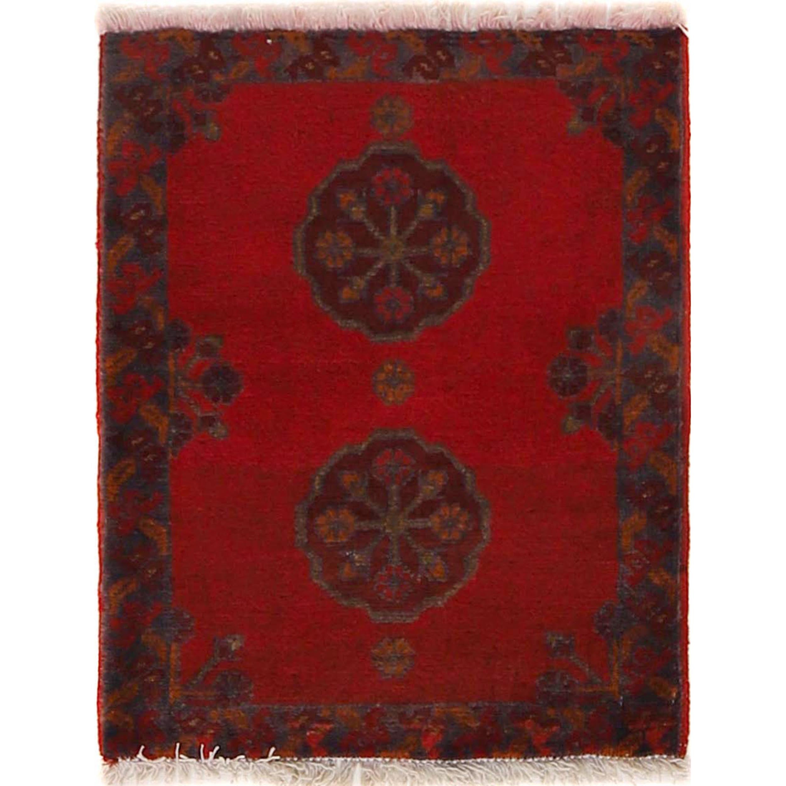 Handmade Afghan Entry Rug 1.8x1.4 ft