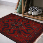 Afghan Woven Floor Mat 1.9x1.3 ft