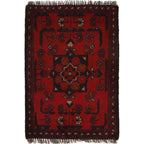 Afghan Woven Wool Mini Mat 2x1.3 ft