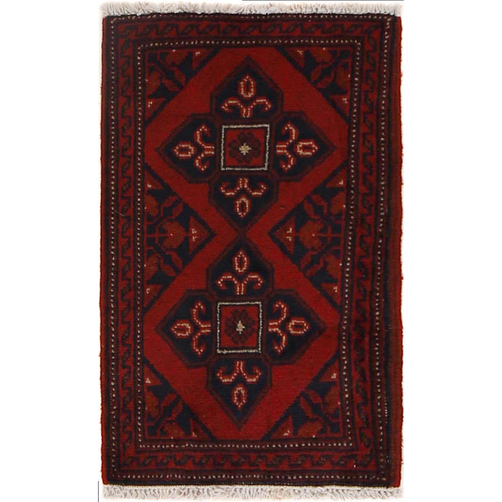 Traditional Afghan Door Rug 2.1x1.2 ft
