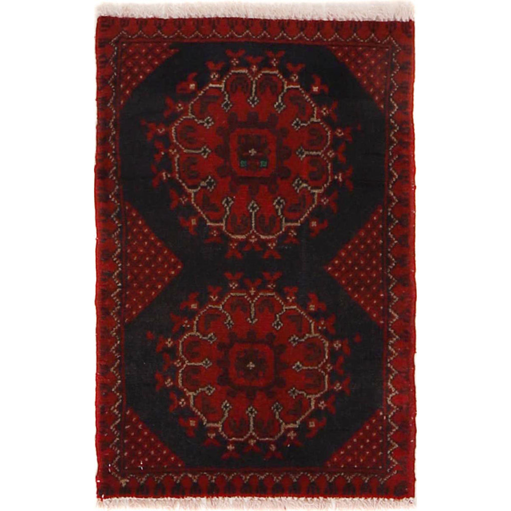 Handmade Afghan Welcome Rug 1.9x1.3 ft