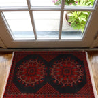 Handmade Afghan Welcome Rug 1.9x1.3 ft