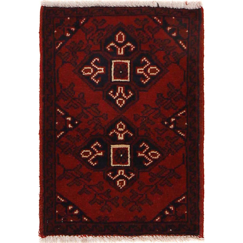 Afghan Ethnic Wool Mat 1.9x1.4 ft