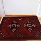 Afghan Ethnic Wool Mat 1.9x1.4 ft