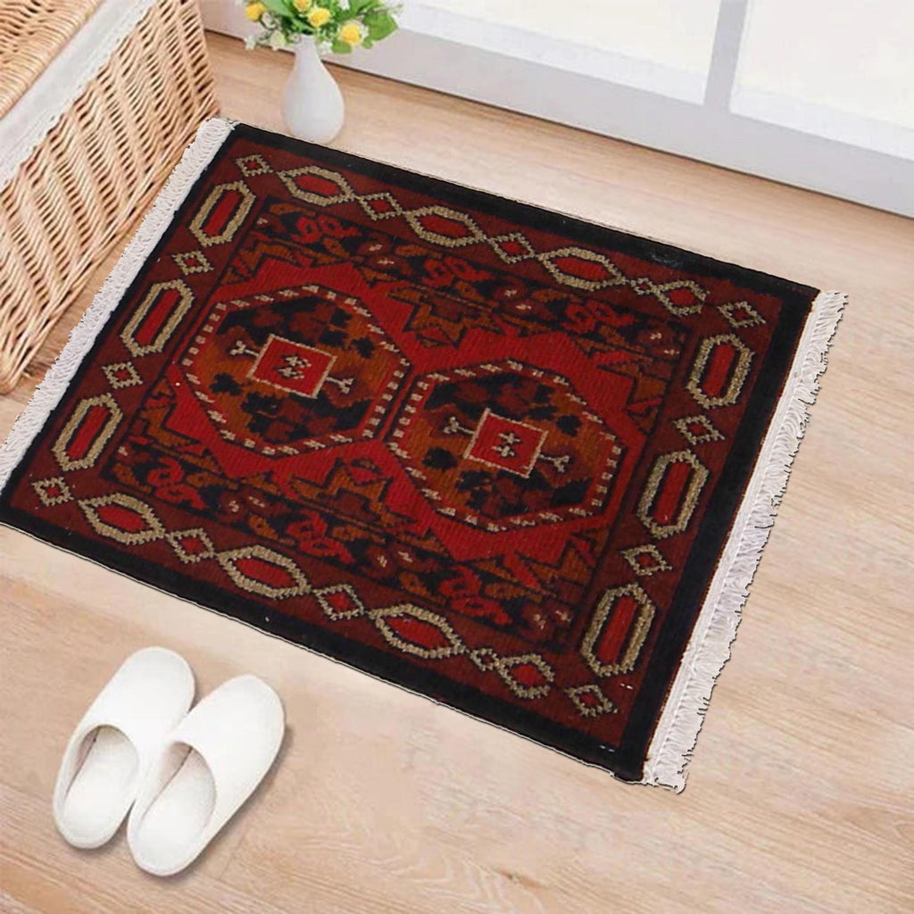 Afghan Tribal Wool Home Rug 1.8x1.4 ft