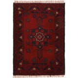 Afghan Wool Stitched Mat 2x1.4 ft