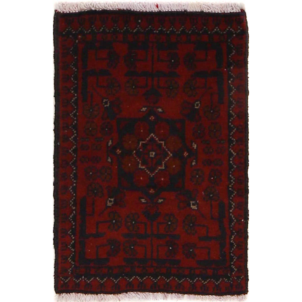 Afghan Wool Crafted Mat 2x1.3 ft