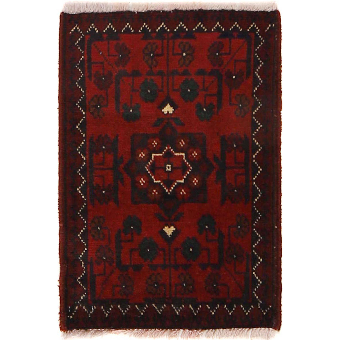 Afghan Wool Accent Mat 1.9x1.3 ft
