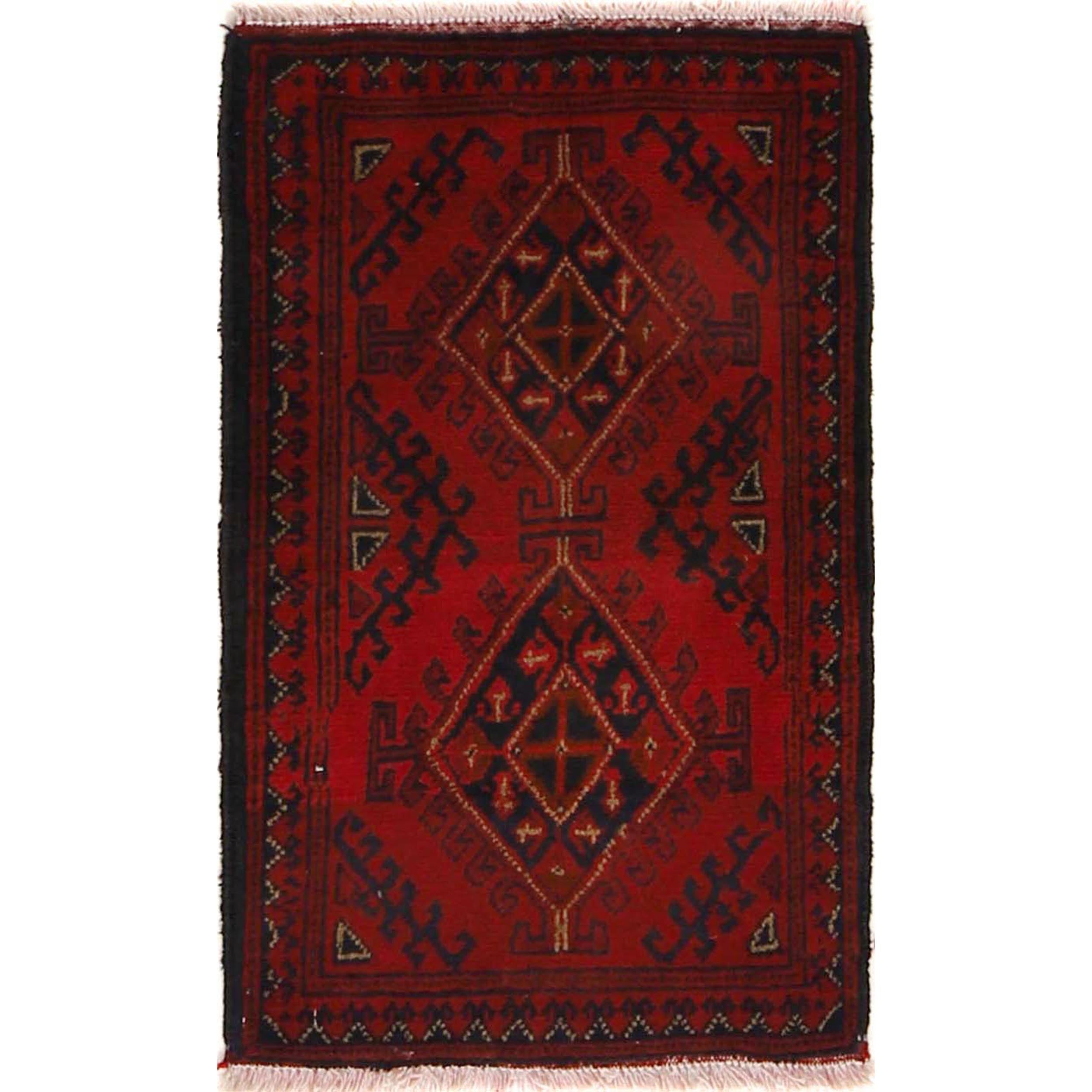 Afghan Mini Entry Rug 2.3x1.5 ft